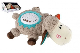 Ovečka uspávačka/usínáček projektor plyš/plast 35x22cm se zvukem a světlem