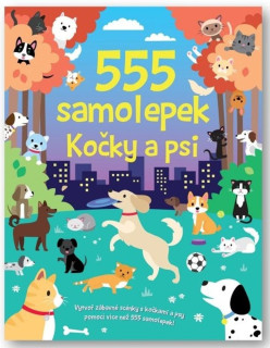 555 samolepek - Kočky a psi