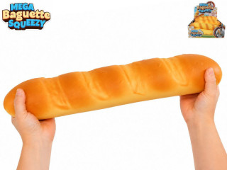 Mega Squeeze Jumbo strečová bageta 37 cm -mačkací antistresová hračka