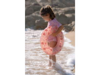 Nafukovací kruh Pink Flowers Little Dutch