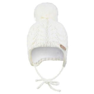 Čepice pletená zavazovací copánky Outlast ® - natur