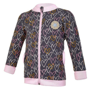 Mikina podšitá Outlast® Srdíčka lesk/růžová baby