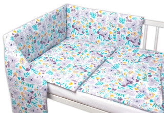 3-dílná sada Mantinel s povlečením Koala na stromě Baby Nellys