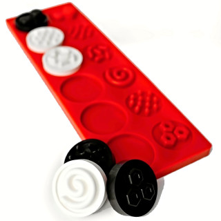 Puzzle senzorická kolečka XL, kontrastní