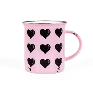 Keramický plecháček - Srdíčka Albi