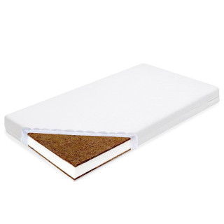Dětská matrace New Baby Standard 120 x 60 x 11 cm kokos-molitan-kokos bílá