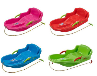 Plastové boby s opěradlem a brzdami Bayo speed bob