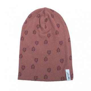 Čepička Beanie Print Rib LODGER - Rosewood