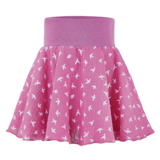 Sukně kolová tm. starorůžová vlaštovky Little Angel