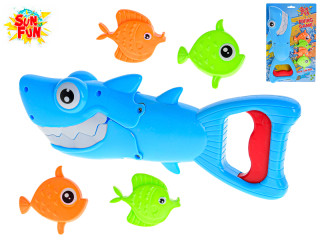 Sun Fun vodní hra - žralok + 4 rybičky