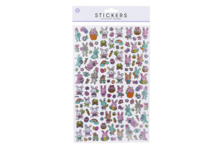 Nálepky 34,7x19,6 cm Velikonoční zajíčci