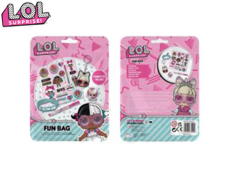 LOL Surprise sada aktivit (nálepky, klíčenka, hopík, pero, náramek) v sáčku
