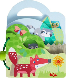 Dřevěná kniha pro nejmenší Lesní zvířátka Haba