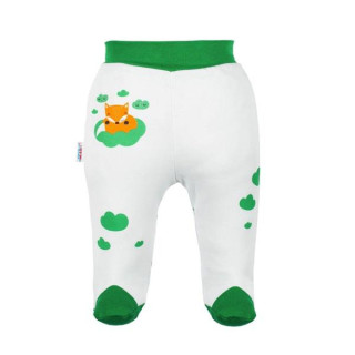 Kojenecké bavlněné polodupačky New Baby Liška zelená