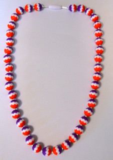 Kousací silikonové korále Barevné kuličky trikolora