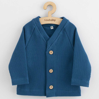 Kojenecký kabátek na knoflíky New Baby Luxury clothing Oliver modrý 