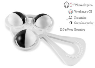 Černobílé chrastítko Terezka