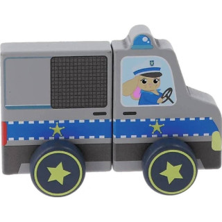 Auto policejní magnetické plast 12 cm 13 x 10 cm