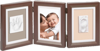Baby Art Rámeček Double Print Frame Brown & Taupe / Beige nezobra