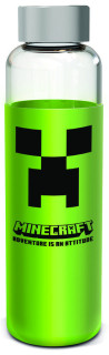 Skleněná láhev s návlekem 585 ml, Minecraft