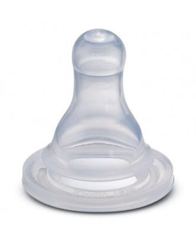 Silikonový dudlík kulatý - s křížkem (0m+)