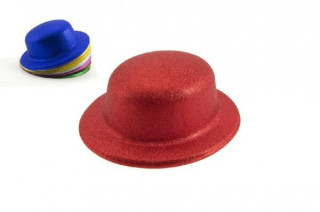 Karnevalový klobouk/buřinka plast 6 barev