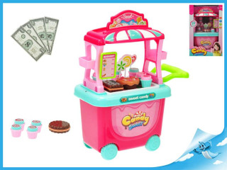 Stánek cukrovinky pojízdný s doplňky