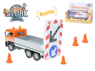 Kids Globe Traffic auto nákladní 14,5 cm na zpětný chod se světlem