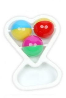 Chrastítko s držátkem SRDCE