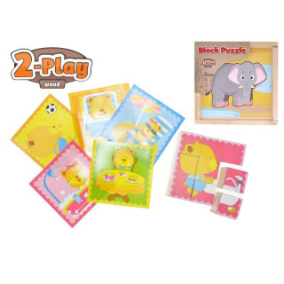 Dřevěné kostky se zvířátky