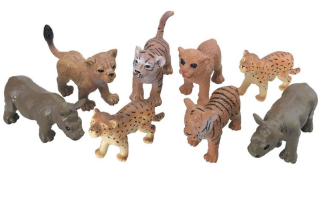 Zvířátka v tubě - safari 8 ks, mobilní aplikace pro zobrazení zvířátek