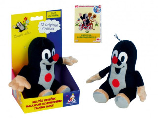 Moravská ústředna Krtek mluvící plyš 15 cm na baterie se zvukem + DVD v krabici