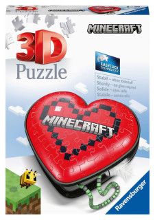 3D puzzle Srdce Minecraft 54 dílků