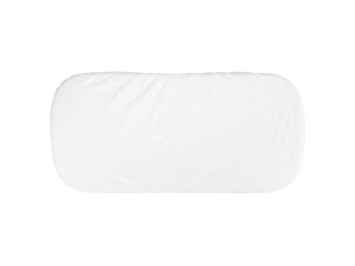 Prostěradlo do kočárku nepropustné bio froté bílé