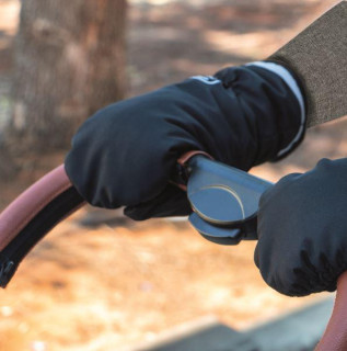 UNI rukavice na kočárek black Asalvo