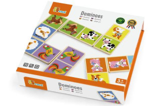 Dřevěné domino Viga - domácí zvířátka