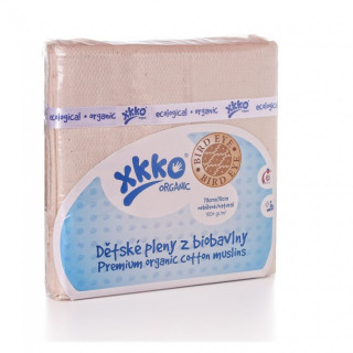 KIKKO Dětské pleny z biobavlny Organic 70x70 (5 ks) Bird Eye Natural - 5ks