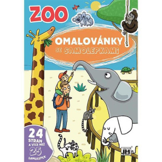 Omalovánky A4 se samolepkami Zoo
