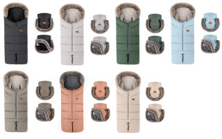 Set zimní fusak Arctic 4v1 + rukavice na kočárek Furry Petite & Mars