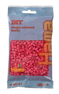 Fuchsiově růžové korálky 1 000 ks Midi