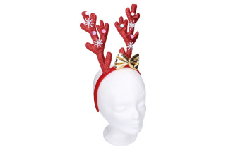 Set karneval - čelenka s rohy a mašlí