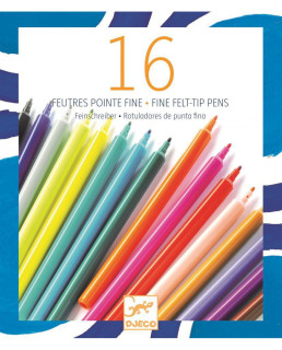 Djeco Fixy s tenkým hrotem 16 ks