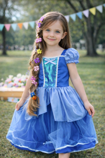 Kostým modré šaty 3 roky+