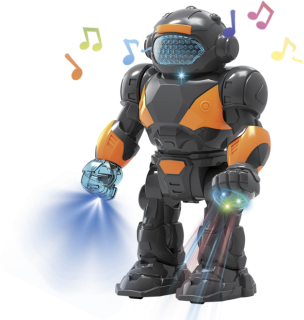 Robot chodící 22 cm se světlem a zvukem