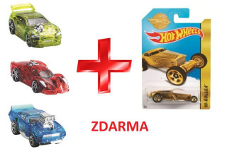 HW Angličák Hot Wheels 3 ks + zlatý ZDARMA