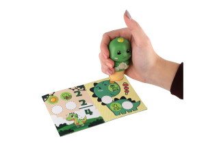 Samolepkové razítko dinosaurus s náplněmi