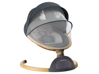 Houpací lehátko elektrické Ashlee Dark Grey KikkaBoo