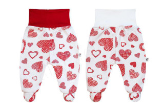 Bavlněné polodupačky Srdce Baby Service