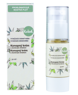 Konopný krém s okurkovým extraktem 30 ml Kvitok
