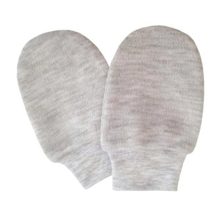 Rukavice bavlna jednobarevné šedý melír Esito